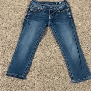 Miss Me Signature Cuffed Capri Sz 28